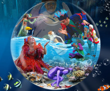 Underwater Bubble Show